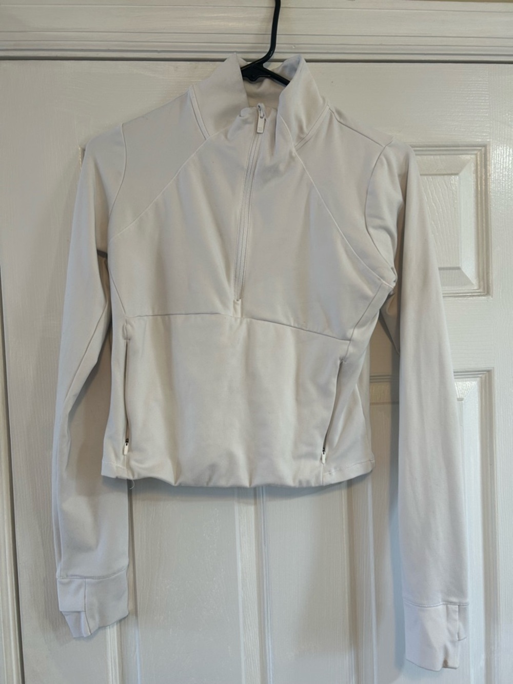 all in motion White Active Top with Subtle Logo